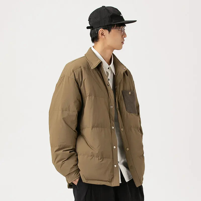 Men's Fashionable Waterproof Light Shirt Down Jacket Social Buzz eSIMs