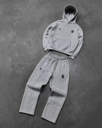 Men's Jacket Casual Long Hooded Sleeve Sweatshirt And Sweatpants - Plush Fashion Hub