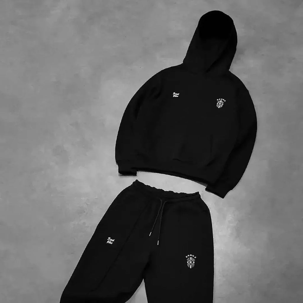 Men's Jacket Casual Long Hooded Sleeve Sweatshirt And Sweatpants - Plush Fashion Hub
