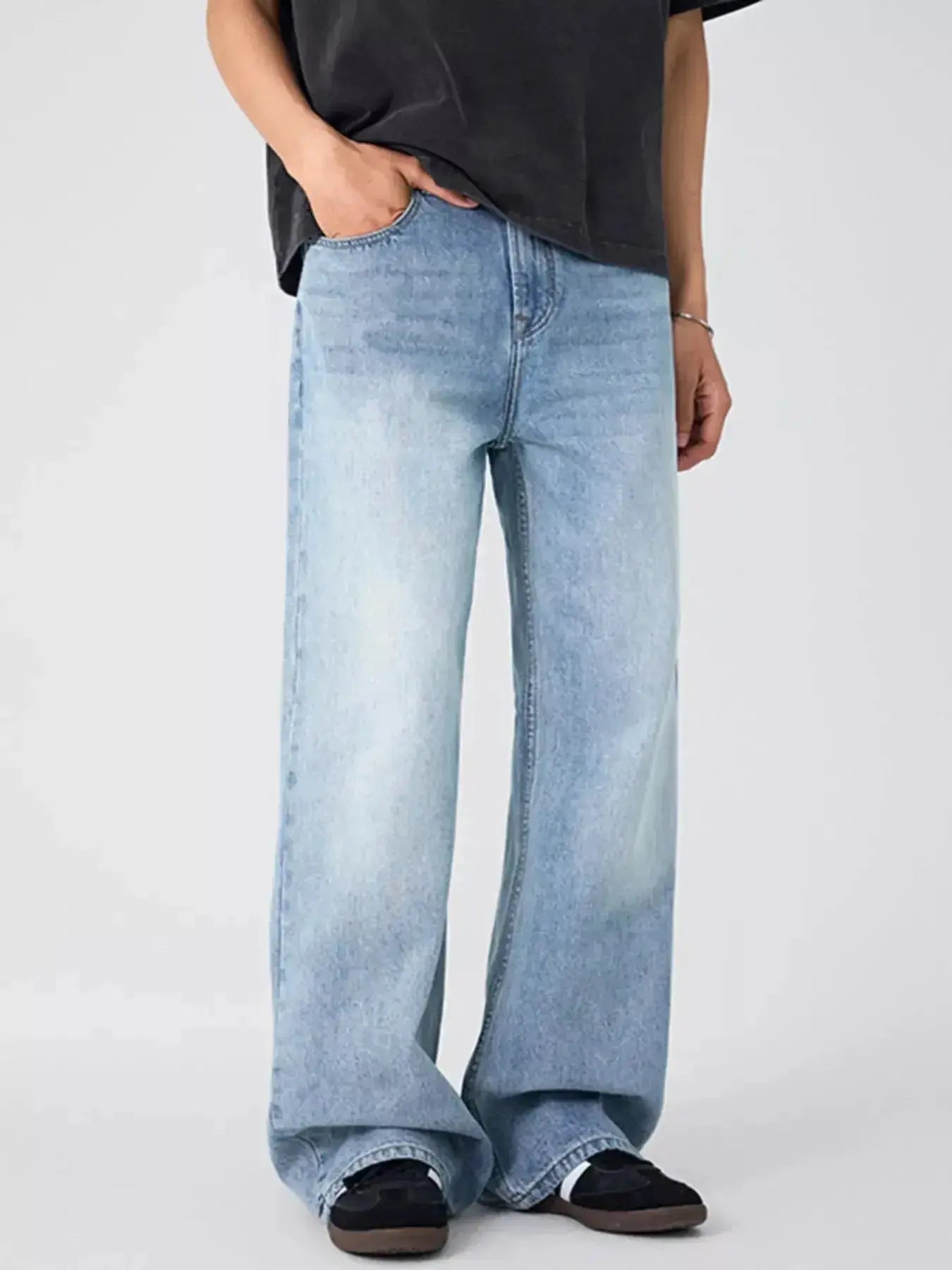 Men's Wide Leg Jeans - Plush Fashion Hub