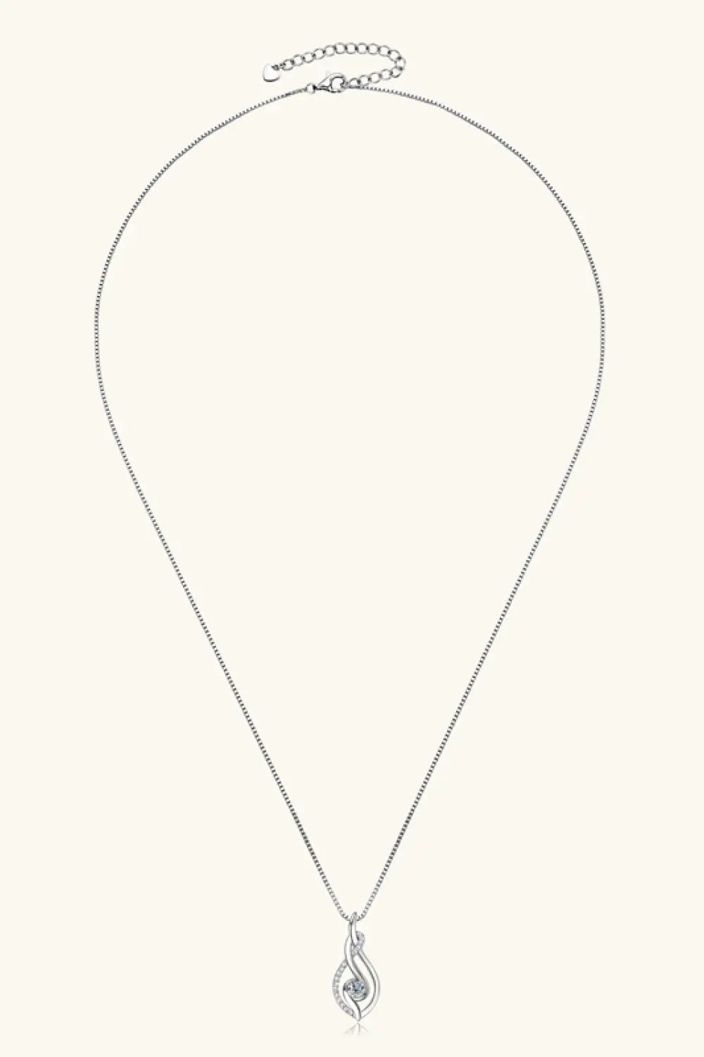 Moissanite 925 Sterling Silver Necklace - Plush Fashion Hub