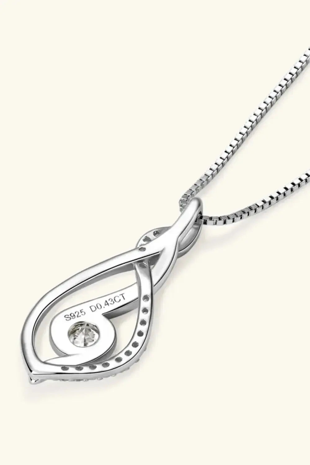 Moissanite 925 Sterling Silver Necklace - Plush Fashion Hub
