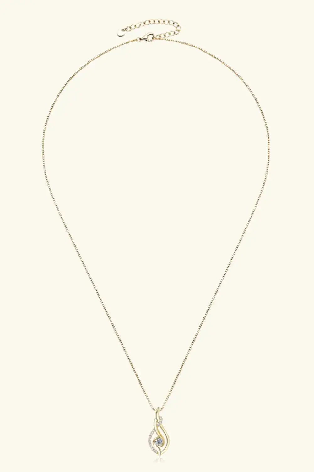 Moissanite 925 Sterling Silver Necklace - Plush Fashion Hub
