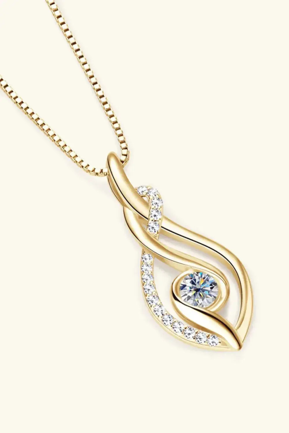 Moissanite 925 Sterling Silver Necklace - Plush Fashion Hub