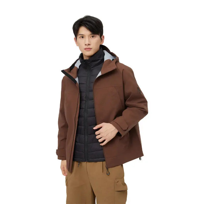 Mountain Hard Shell Shell Jacket Windproof Waterproof Outdoor Mountaineering Clothing Breathable Overalls Social Buzz eSIMs