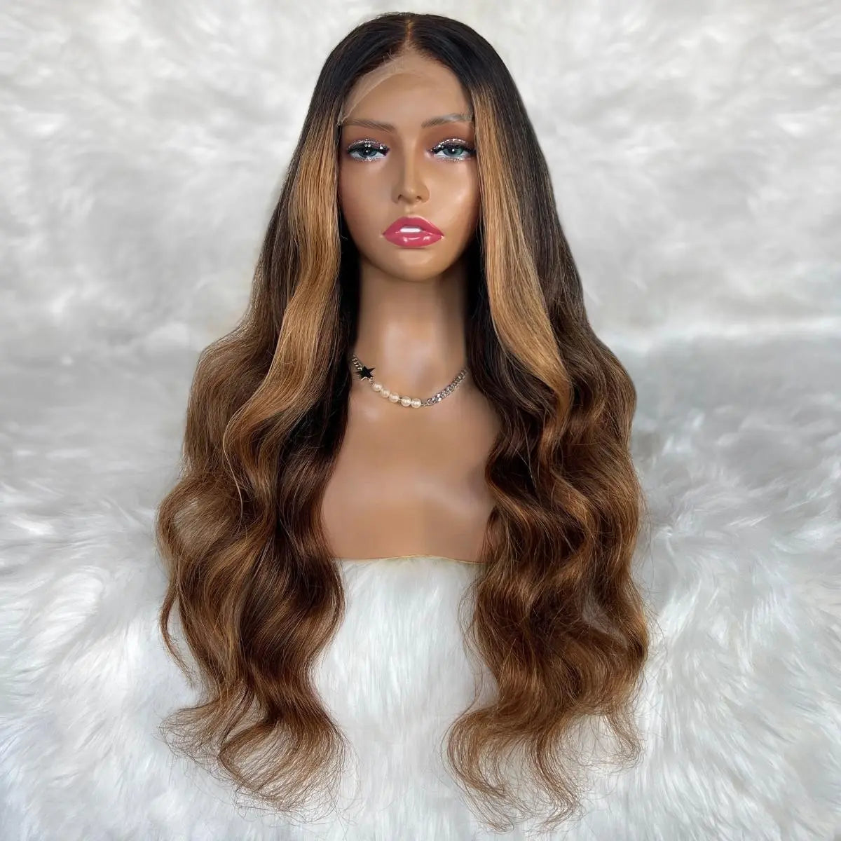 Mystique Glueless 5x5 HD Lace Professionally Colored 100% Human Hair Closure Wig Private Label