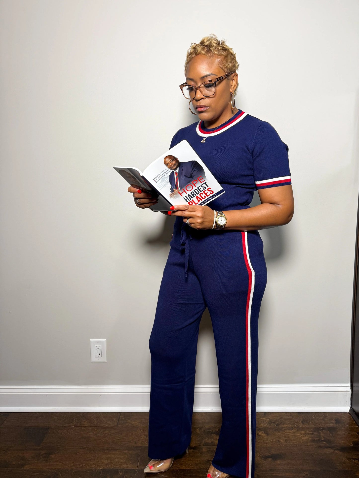 Nautical Navy Ultra Luxe Stripes Set Plush Fashion Hub