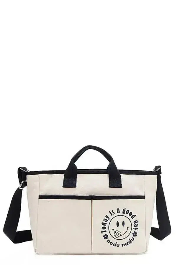Nicole Lee USA Canvas Tote Bag - Plush Fashion Hub