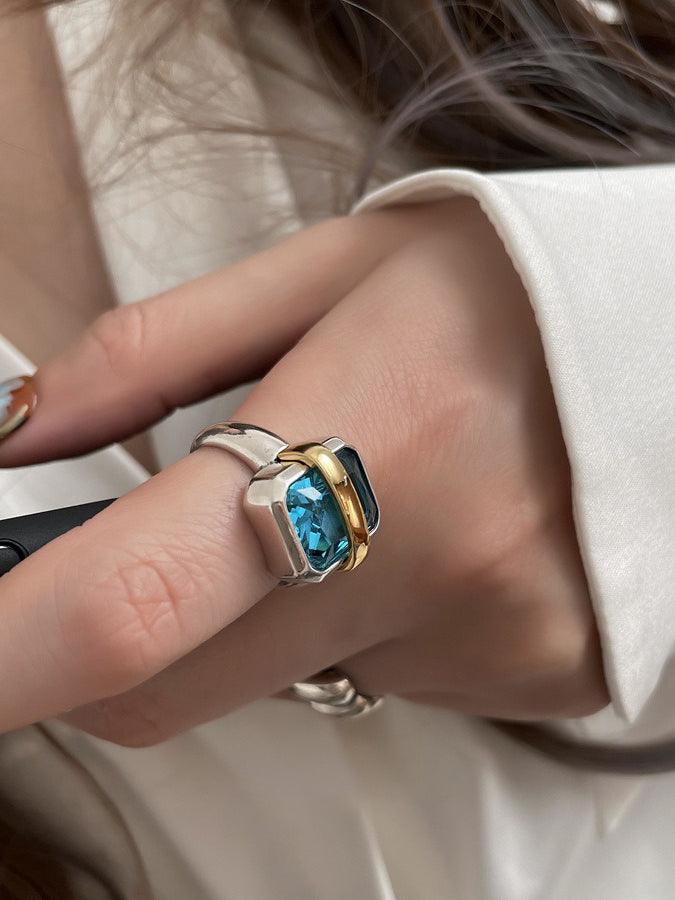 Minimalist Green Moonstone Rings Accessories 2 Sets Plush Fashion Hub