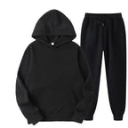 Sparkling Style 220g Fabric Oversized Sweatshirt Suit - Plush Fashion Hub
