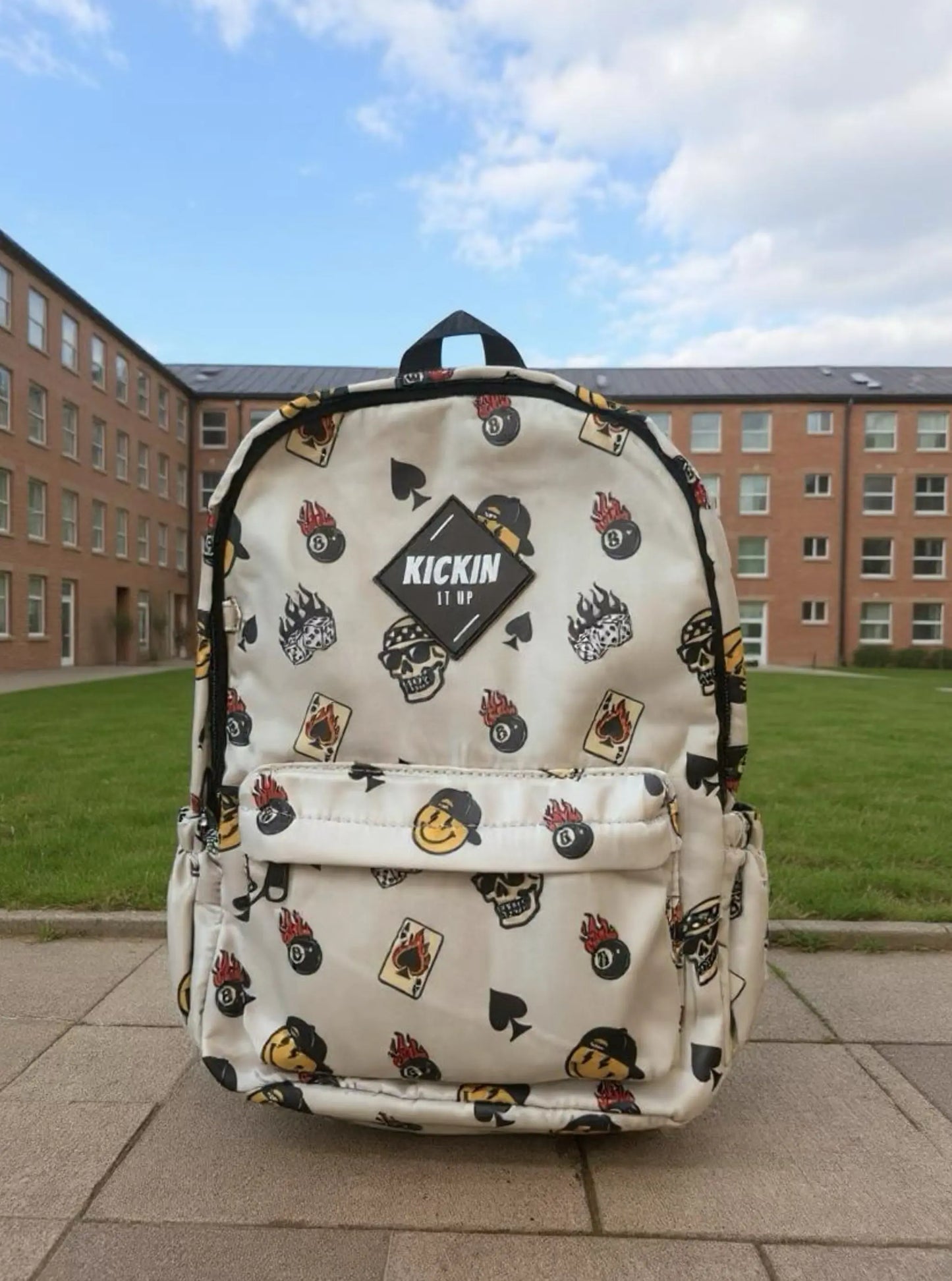 Rebel Vibes Mid-Size Backpack Kickin it up Socks