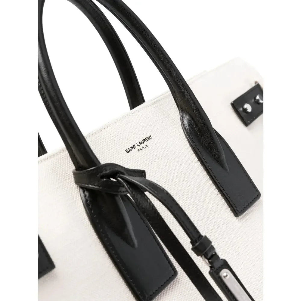 Saint Laurent White Tote Bags Men - Plush Fashion Hub