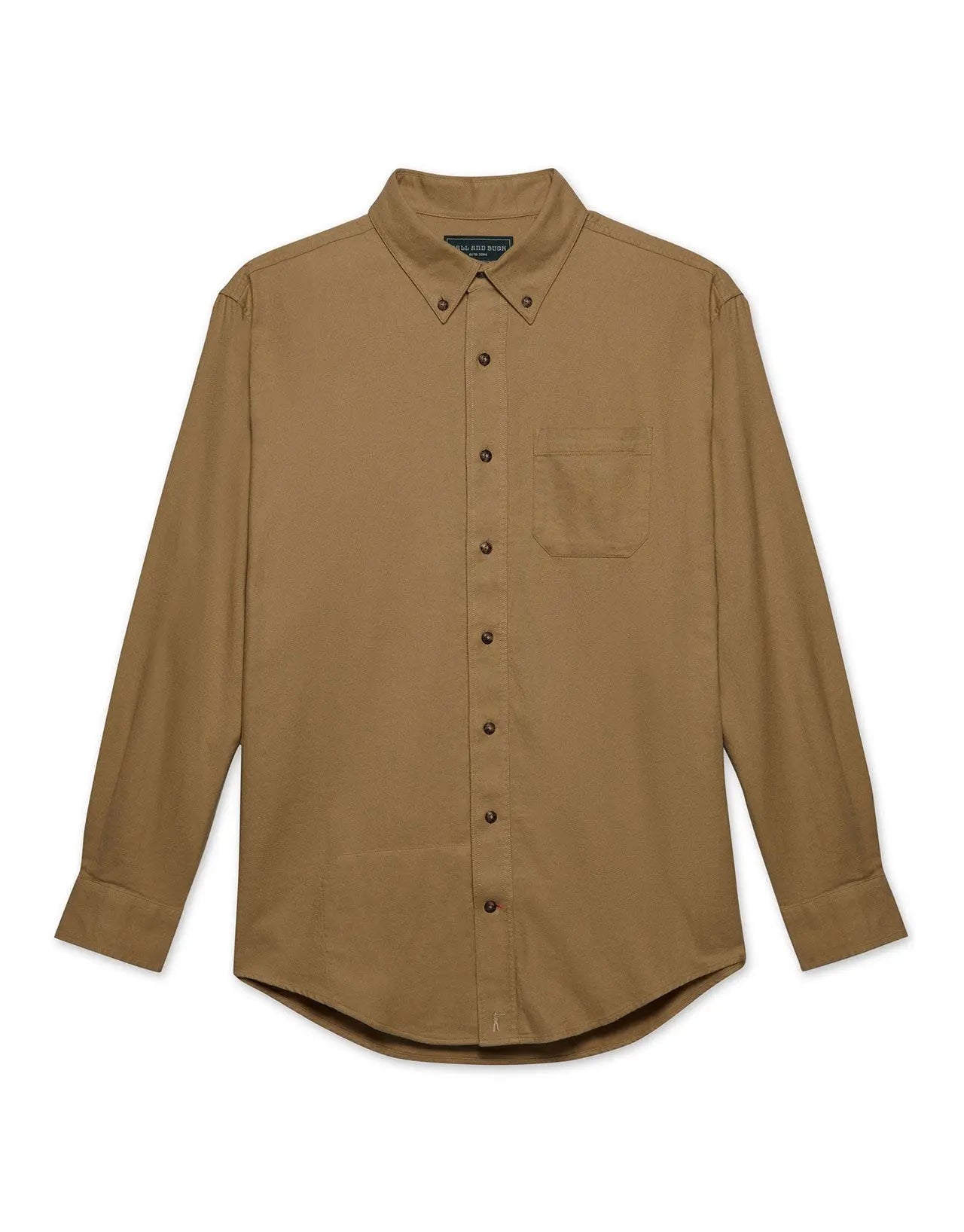 Scout Shirt - Sand Flannel Ball and Buck