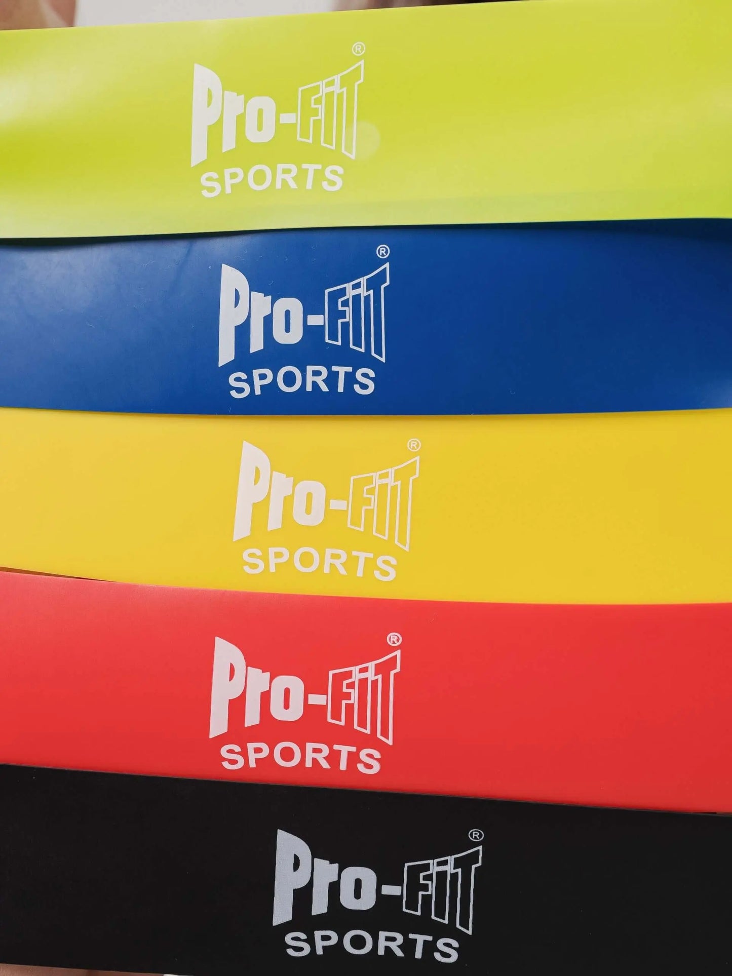 Set of Five Multicolor Weight Resistance Band Profit Outfits