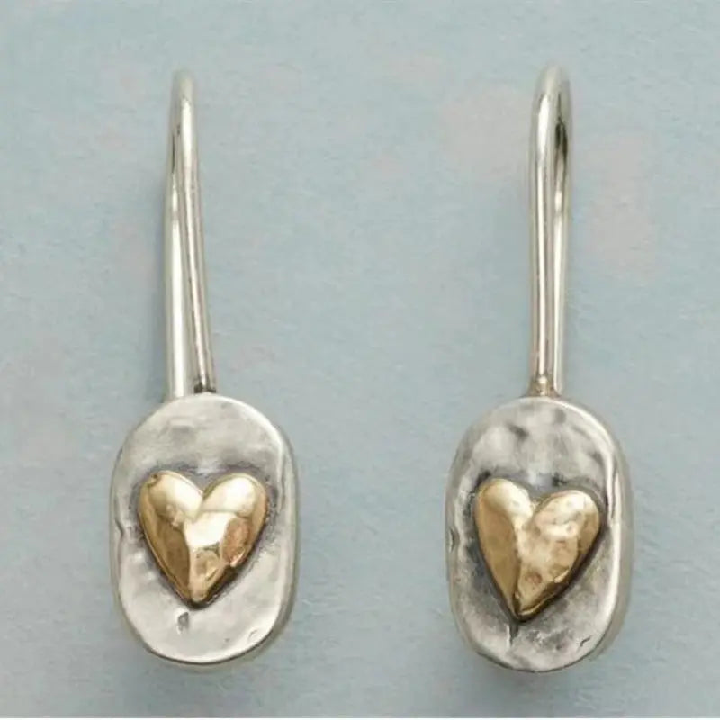 Simple Romantic Love Geometric Shape Earrings Plush Fashion Hub