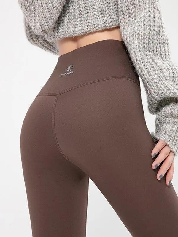 Skinny Leg Solid Color Elastic Fleece Leggings PAINEVIDA