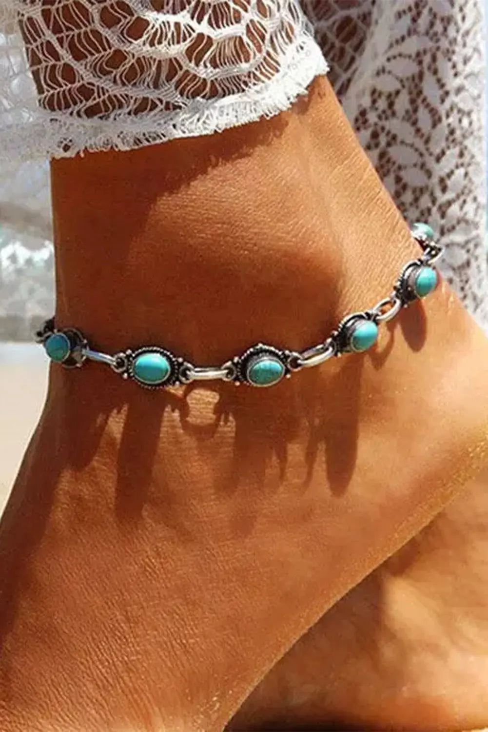 Sky Bohemian Casual anklet Threaded Pear