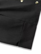 Snap Down Cropped Bomber Jacket - Plush Fashion Hub