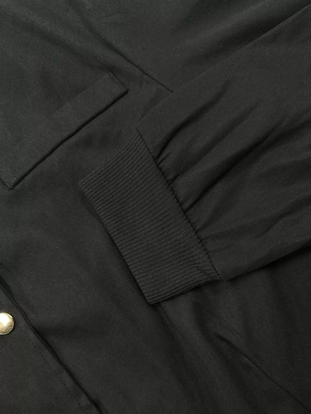 Snap Down Cropped Bomber Jacket - Plush Fashion Hub