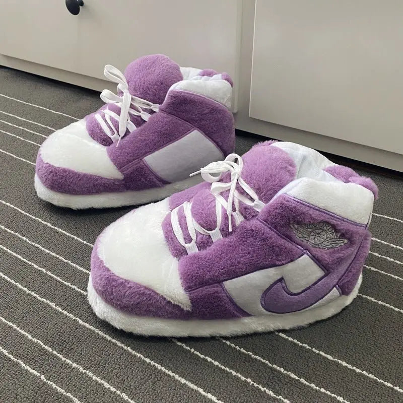 Sneaker Slippers Purple  jordan 1 unisex for adults&kids Olm collectibles
