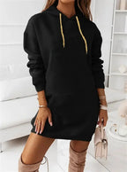 Solid Color Casual Sports Hoodie Sweatshirt - Plush Fashion Hub