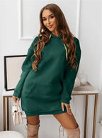 Solid Color Casual Sports Hoodie Sweatshirt - Plush Fashion Hub