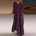 Solid Color Fashionable Loose Long Sweatshirt With Hood - Plush Fashion Hub