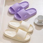 Solid Color Thick Bottom Home Non-slip Floor Bathroom Slipper - Plush Fashion Hub