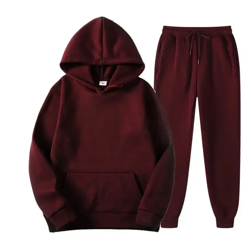 Sparkling Style 220g Fabric Oversized Sweatshirt Suit - Plush Fashion Hub