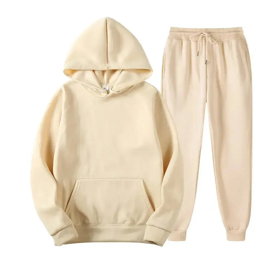 Sparkling Style 220g Fabric Oversized Sweatshirt Suit - Plush Fashion Hub