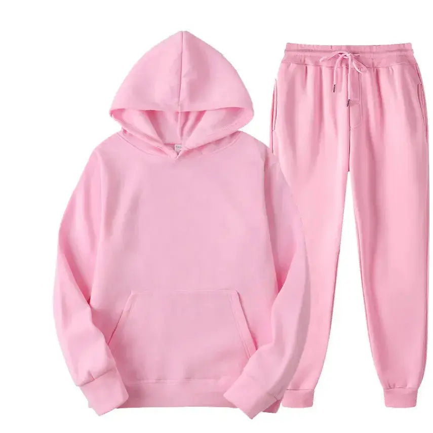 Sparkling Style 220g Fabric Oversized Sweatshirt Suit - Plush Fashion Hub