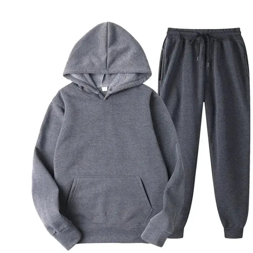 Sparkling Style 220g Fabric Oversized Sweatshirt Suit - Plush Fashion Hub