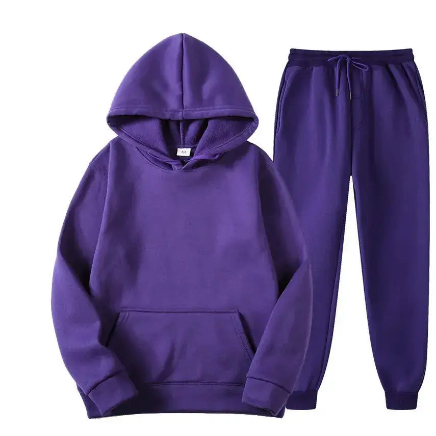 Sparkling Style 220g Fabric Oversized Sweatshirt Suit - Plush Fashion Hub