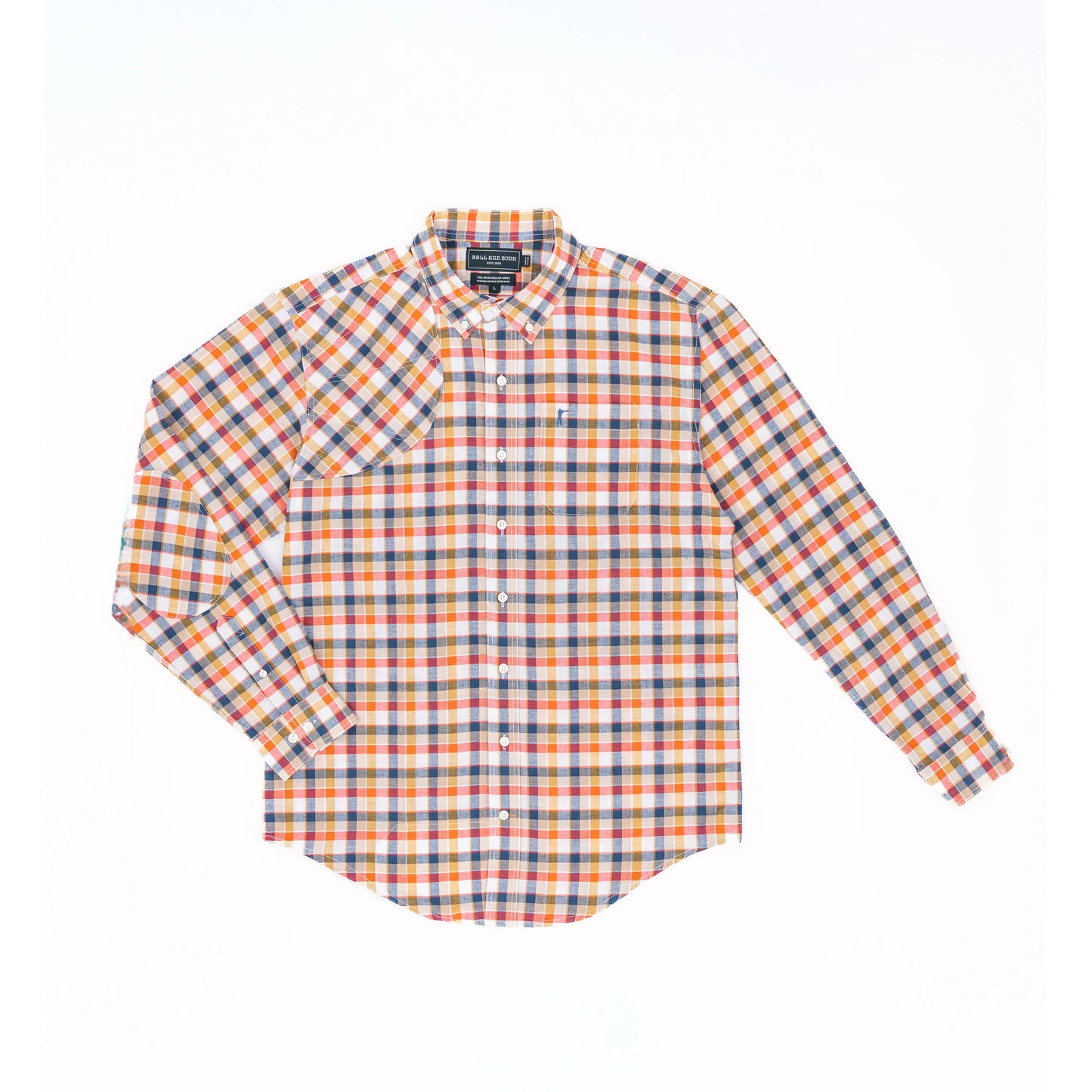 Sportsmans Shirt - Montana Plaid Ball and Buck