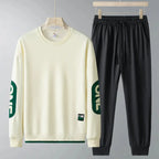 Spring And Autumn New Casual Sweatshirt Trousers Set For Men - Plush Fashion Hub