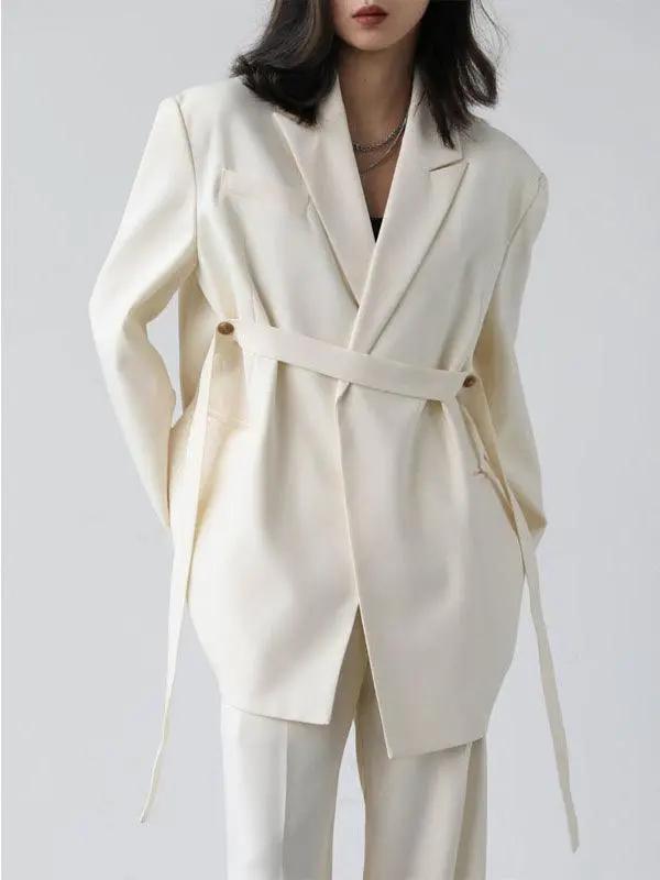 Streamer Mid-length Drape Suit Jacket PAINEVIDA