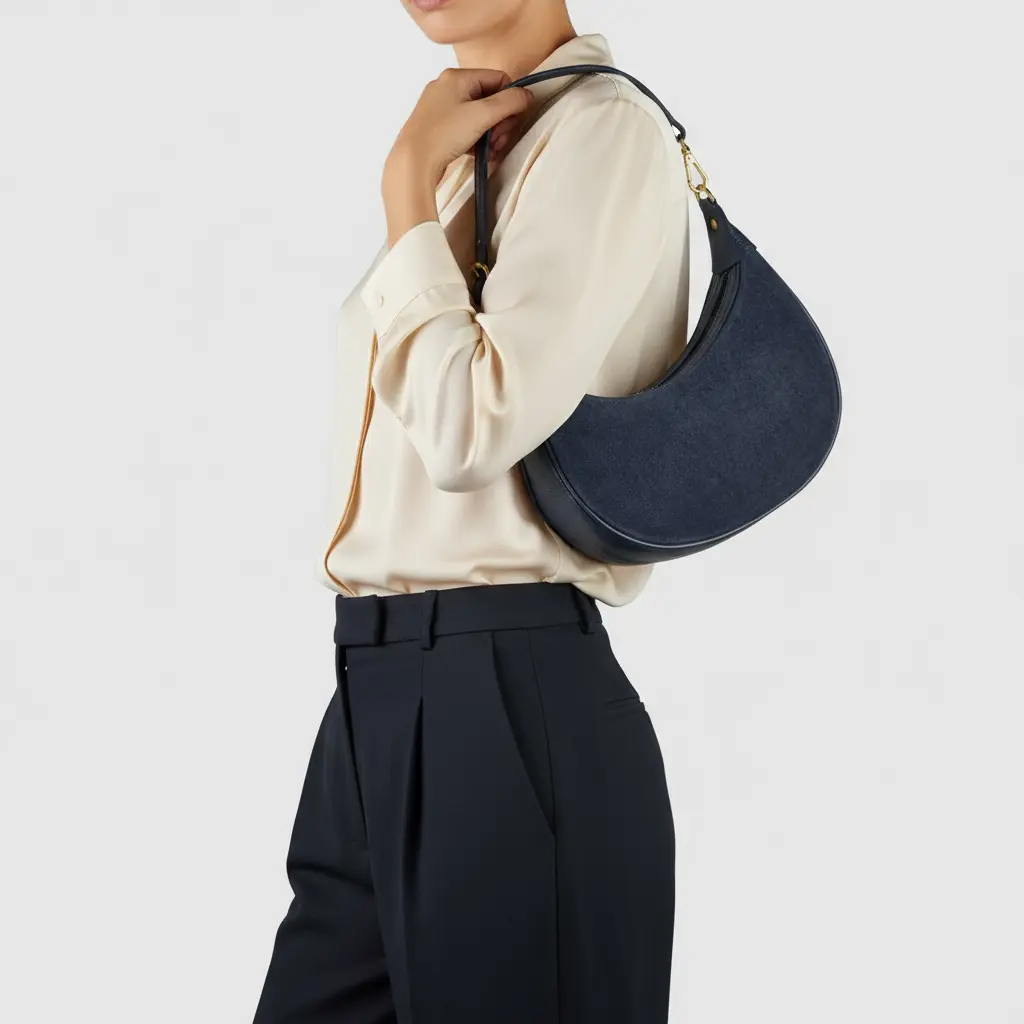 Suede Leather Shoulder Bag TAKEASY