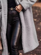 Teddy Bear Hooded Longline Outerwear - Plush Fashion Hub