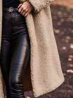 Teddy Bear Hooded Longline Outerwear - Plush Fashion Hub