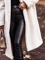 Teddy Bear Hooded Longline Outerwear - Plush Fashion Hub