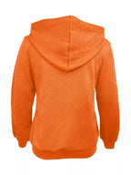 Texture Zip-Up Hoodie with Drawstring - Plush Fashion Hub