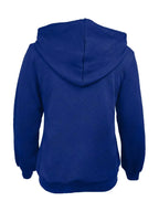 Texture Zip-Up Hoodie with Drawstring - Plush Fashion Hub