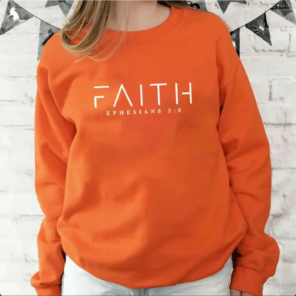 Trendy Faith Sweatshirt Bible Verse Shirt Christian Clothing - Plush Fashion Hub