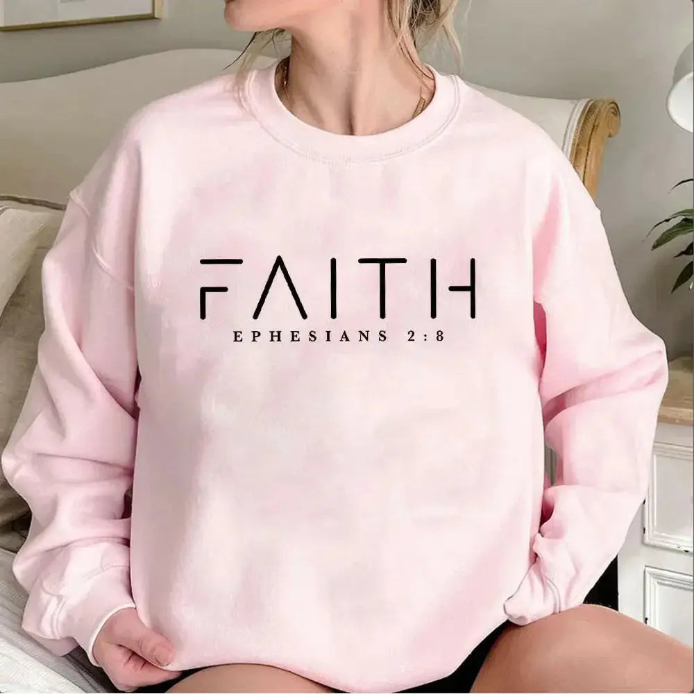 Trendy Faith Sweatshirt Bible Verse Shirt Christian Clothing - Plush Fashion Hub