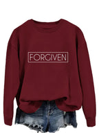 Trendy Tops Loose Long Sleeve Sweatershirt - Plush Fashion Hub