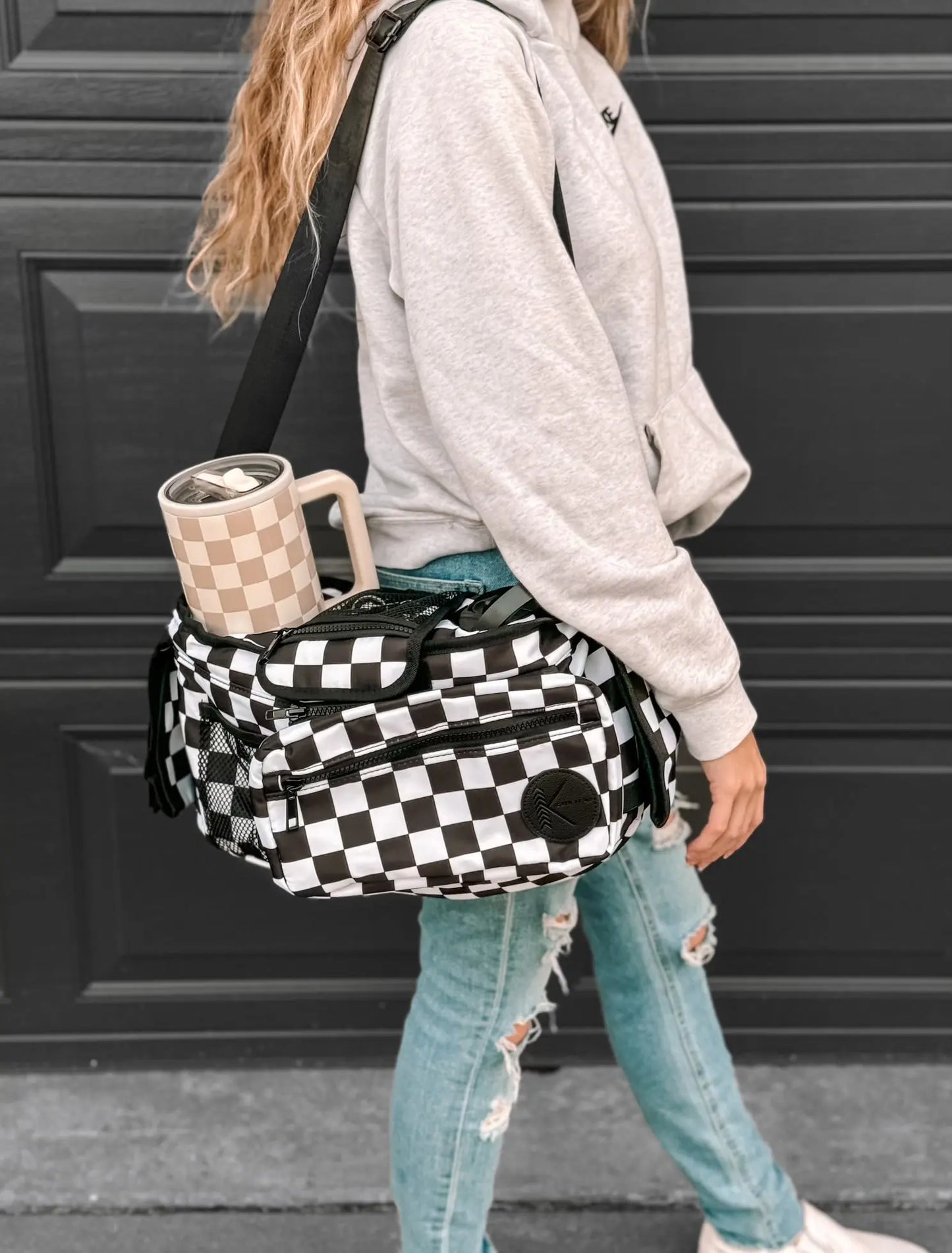 Universal Checker Carryall Caddy Kickin it up Socks