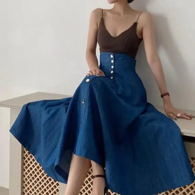 Niche V-neck Knitted Camisole & High-waisted Skirt Suits Set - Plush Fashion Hub