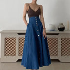 Niche V-neck Knitted Camisole & High-waisted Skirt Suits Set - Plush Fashion Hub