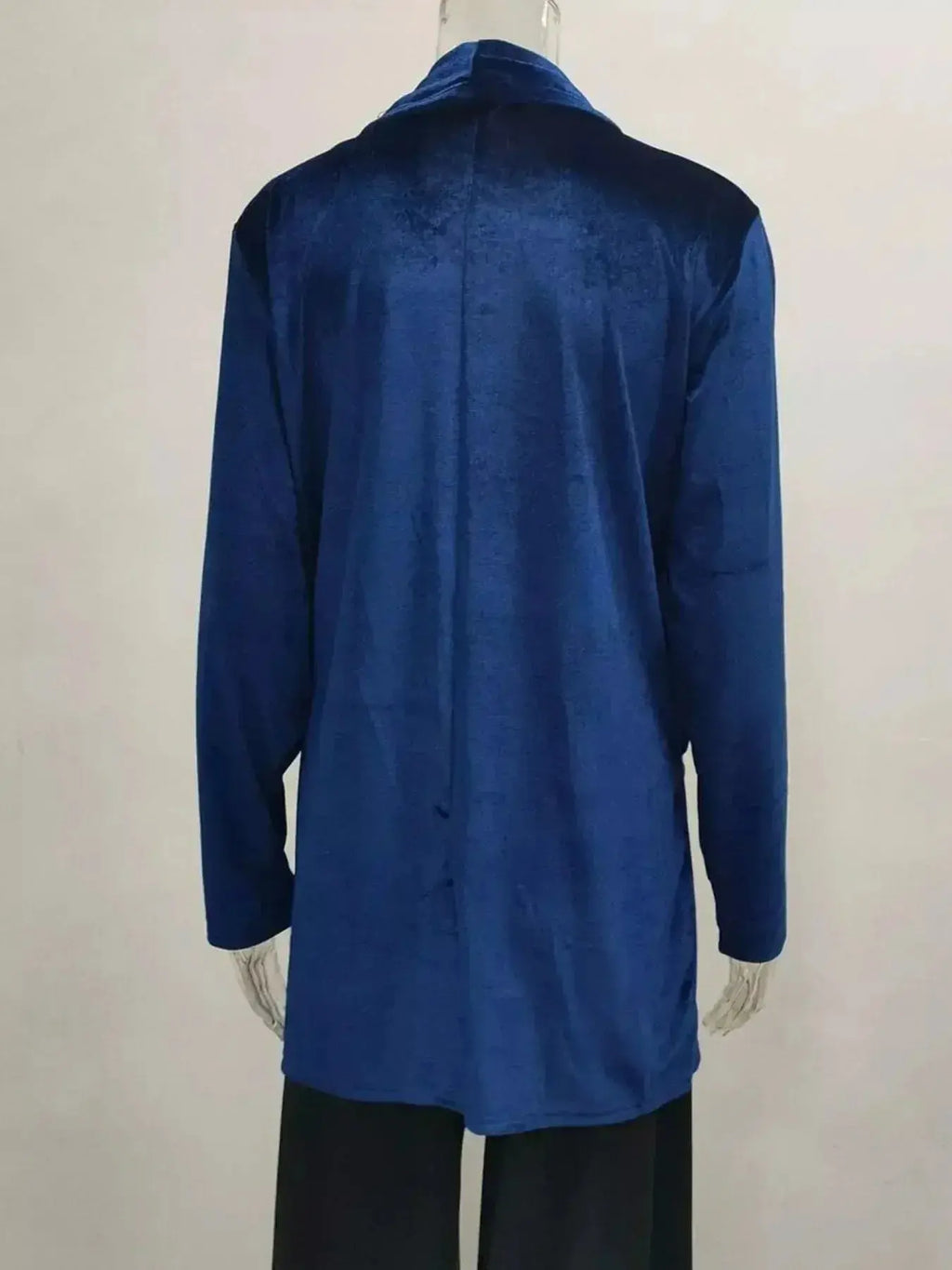Velvet One Button Outerwear - Plush Fashion Hub