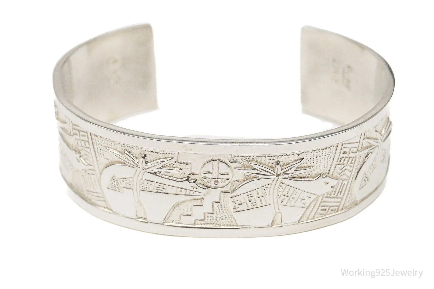 Vintage Carolyn Pollack Relios RMT Storyteller Sterling Silver Bracelet Plush Fashion Hub